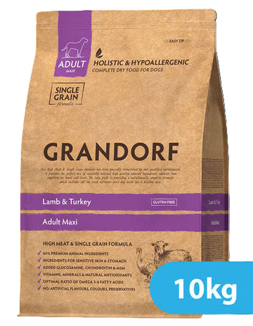 Grandorf Lamb & Turkey - Adult Maxi Breeds Dog 10kg - طعام الكلاب