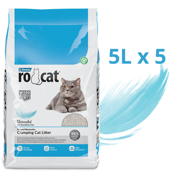 (5PCS) Rocat Unscented Cat Litter 5L