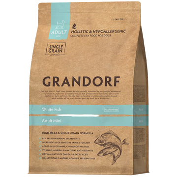 Grandorf - Dog - White Fish - Adult Mini Breeds - 3 Kg - طعام الكلاب - Zue For Pet Supplies Co.