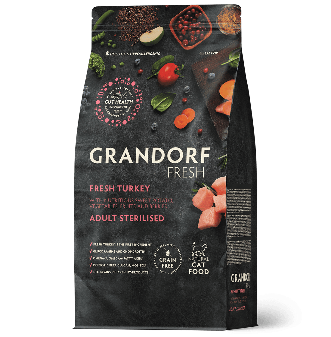 Grandorf Fresh – Fresh Turkey – Adult Sterilized Cat Food 2Kg - Zue For Pet Supplies Co.