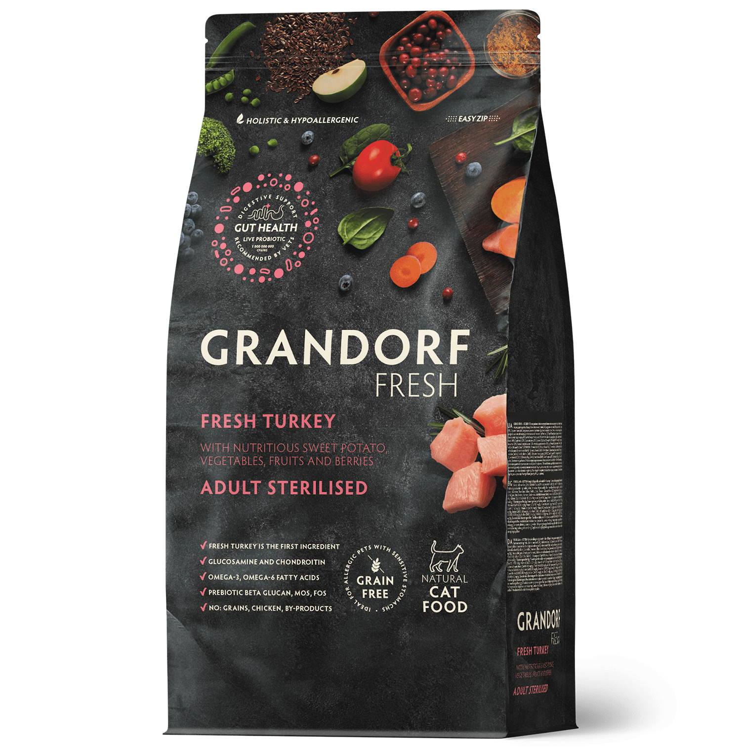 Grandorf Fresh – Fresh Turkey – Adult Sterilized Cat Food 2Kg - Zue For Pet Supplies Co.