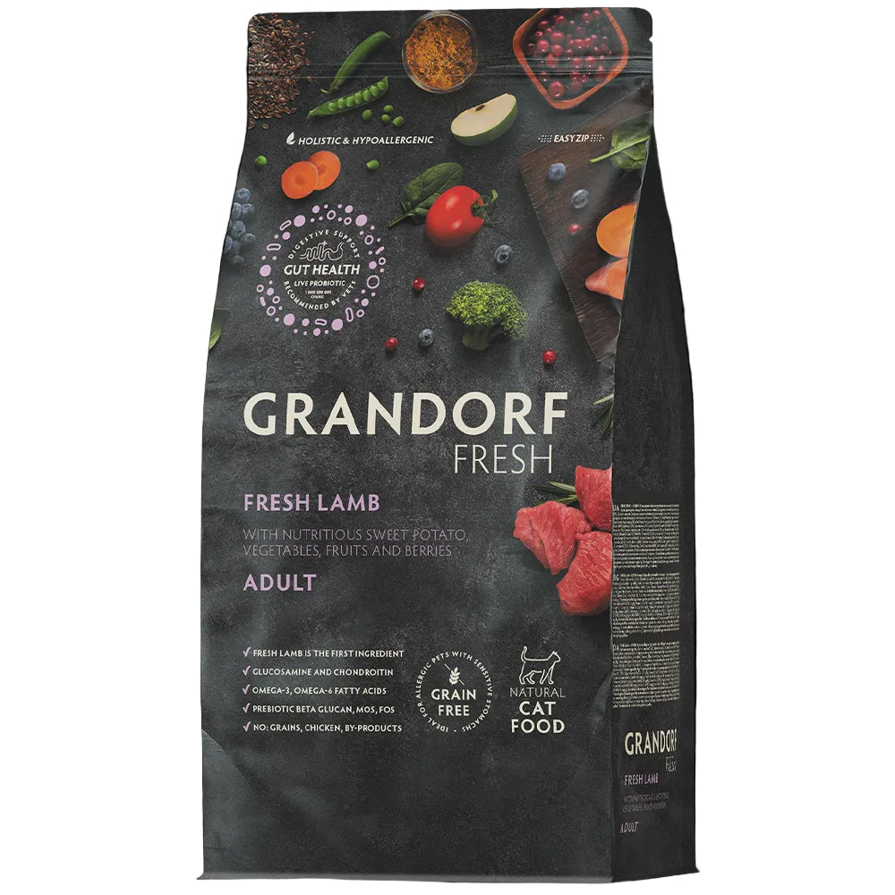Grandorf Fresh - Cat - Fresh Lamb - Adult Large - 2Kg - طعام للقطط - Zue For Pet Supplies Co.