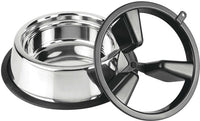 Croci Steel Bowl Slow Eating 2in1 - 27cm - وعاء أكل بطيء من الفولاذ من كروسي 2 في 1 - 27 سم - اكسسوارات الحيوانات الأليفة - Zue For Pet Supplies Co.