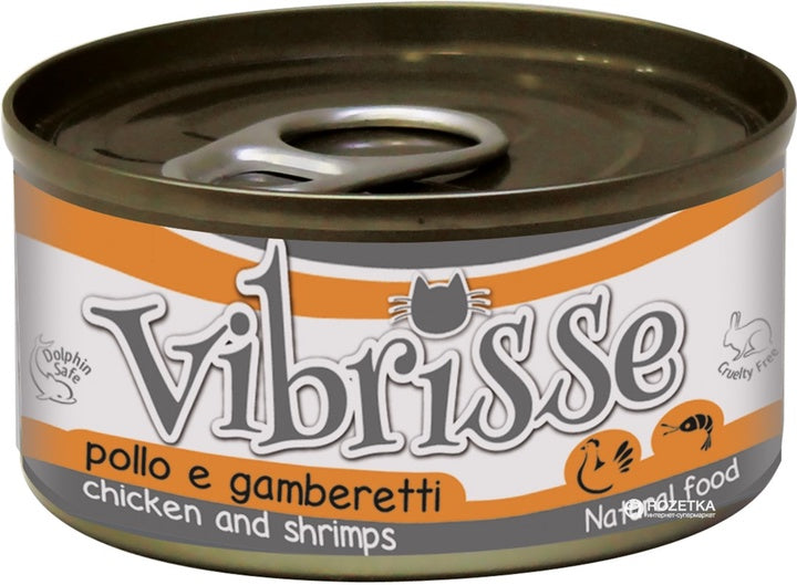 Croci Vibrisse Chicken W/Shrimps Cat - 70g - كروسي فيبريس دجاج مع جمبري - 70 جم - طعام رطب للقطط - Zue For Pet Supplies Co.
