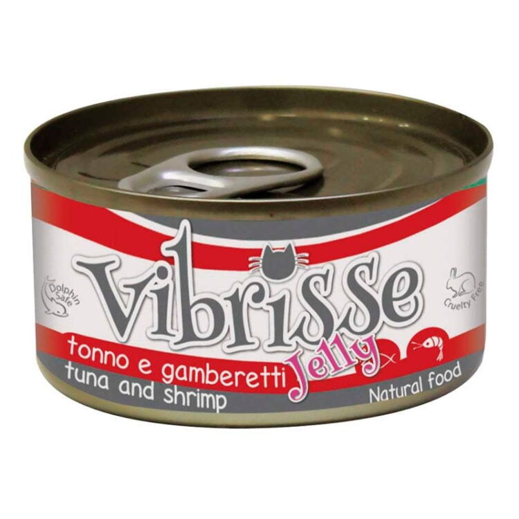 Croci Vibrisse Jelly Tuna W/Shrimps Cat - 70g - كروسي فيبريس جيلي تونة مع جمبري كات - 70 جم - طعام رطب للقطط - Zue For Pet Supplies Co.
