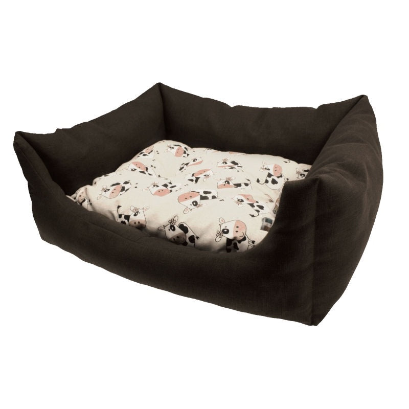 Croci Pet Bed Fantasia - 60x45 cm - سرير للحيوانات الأليفة من كروسي فانتازيا بقرة - 60x45 سم - اكسسوارات الكلاب - Zue For Pet Supplies Co.