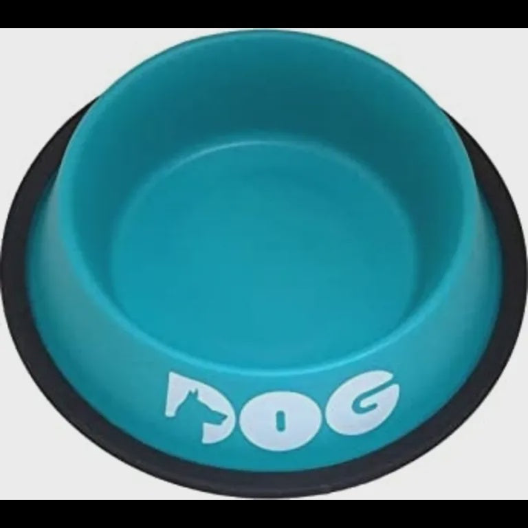 Croci STEEL BOWL NEW COLOR PEACOCK 470ml - وعاء فولاذي بلون جديد طاووس 470 مل - اكسسوارات الكلاب - Zue For Pet Supplies Co.