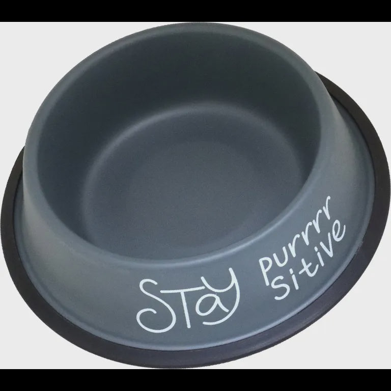 Croci Steel Bowl New Colow Grey - 710ml - وعاء ستيل من كروسي نيو كولو جراي - 710 مل - اكسسوارات الكلاب - Zue For Pet Supplies Co.
