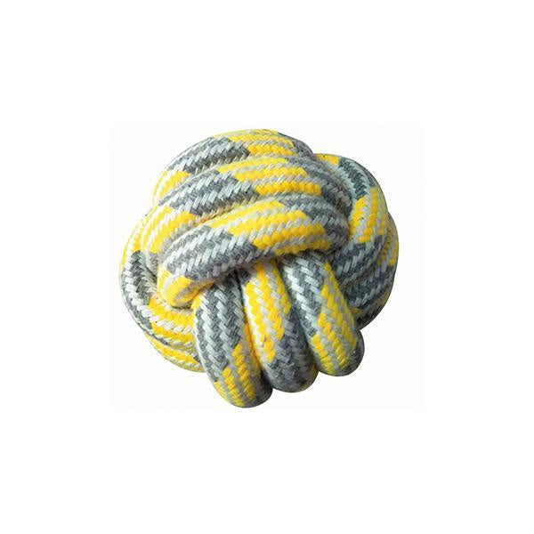 Croci Cotton Ball Pastel Yellow - كرة قطنية من كروسي باللون الأصفر الفاتح - العاب الكلاب - Zue For Pet Supplies Co.