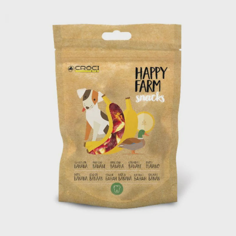 Croci Happy Farm Duck/Banana - 80g - كروسي هابي فارم بط/موز - 80 جم - مكافأت الحيوانات الأليفة - Zue For Pet Supplies Co.