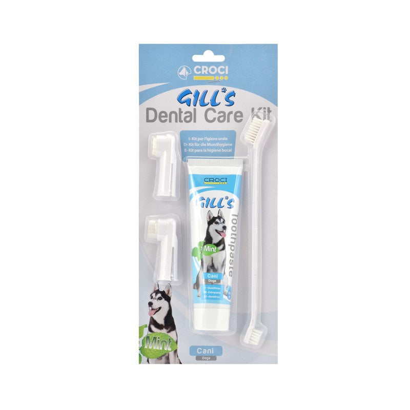 Croci Gill'S  Kit  Dental  Care - مجموعة كروسي جيل للعناية بالأسنان - مستلزمات النظافة والعناية والرعاية - Zue For Pet Supplies Co.