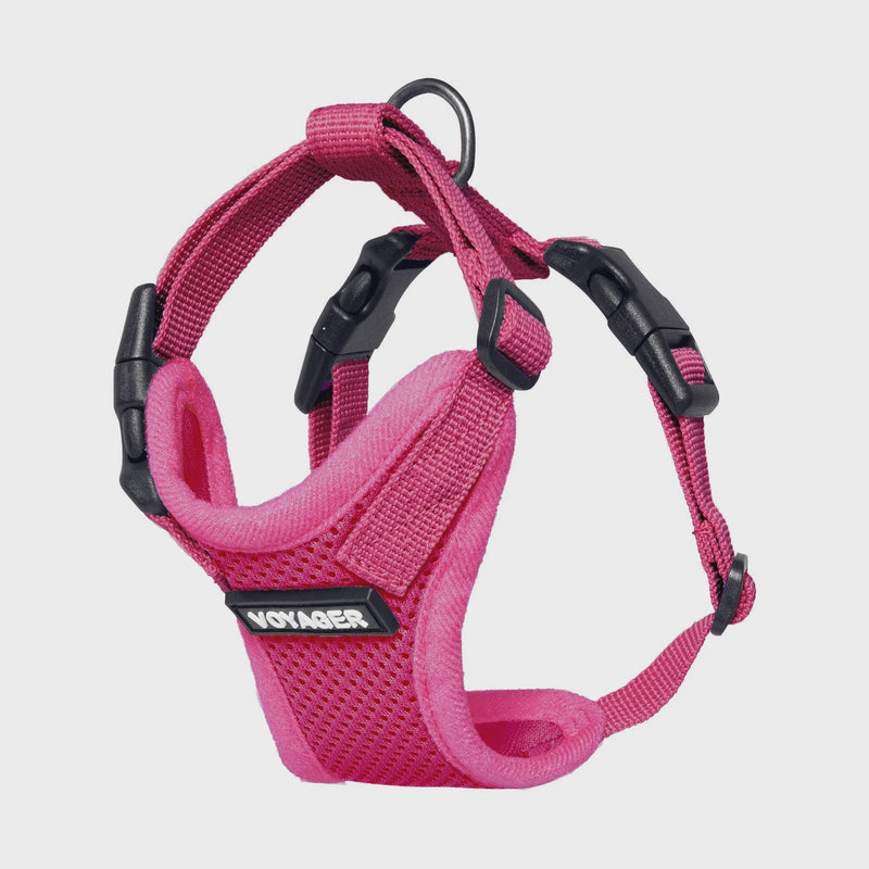Farm Company Easy Fit mesh and nylon harness with 2 buckles Pink - L 73 107 cm - مستلزمات الحيوانات الأليفة - Zue For Pet Supplies Co.