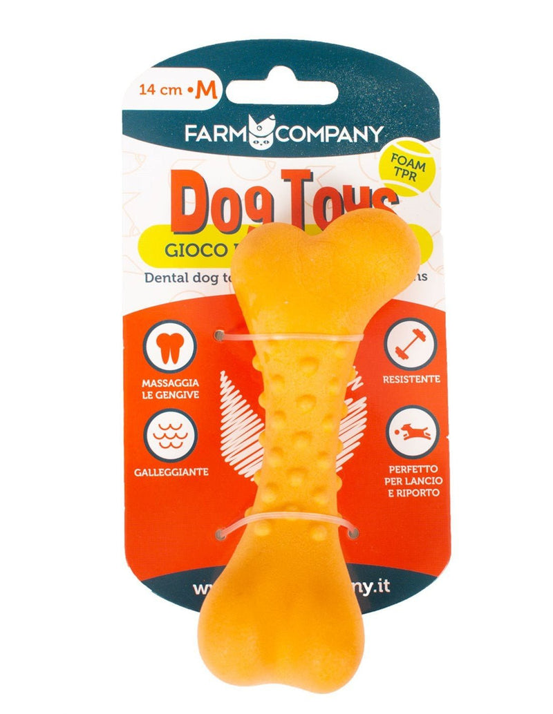Farm Company Foam TPR Dental Bone - M size 14 cm - مستلزمات الحيوانات الأليفة - Zue For Pet Supplies Co.