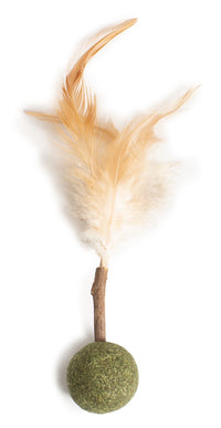 Farm Company Green Matatabi/Catnip & feather Cat toy in blister - اكسسوارات الحيوانات الأليفة - Zue For Pet Supplies Co.