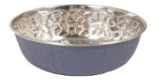 Farm Company Maison embossed stainless steel bowl ass. col. - 20 cm 1,8 Lt - اكسسوارات الحيوانات الأليفة - Zue For Pet Supplies Co.