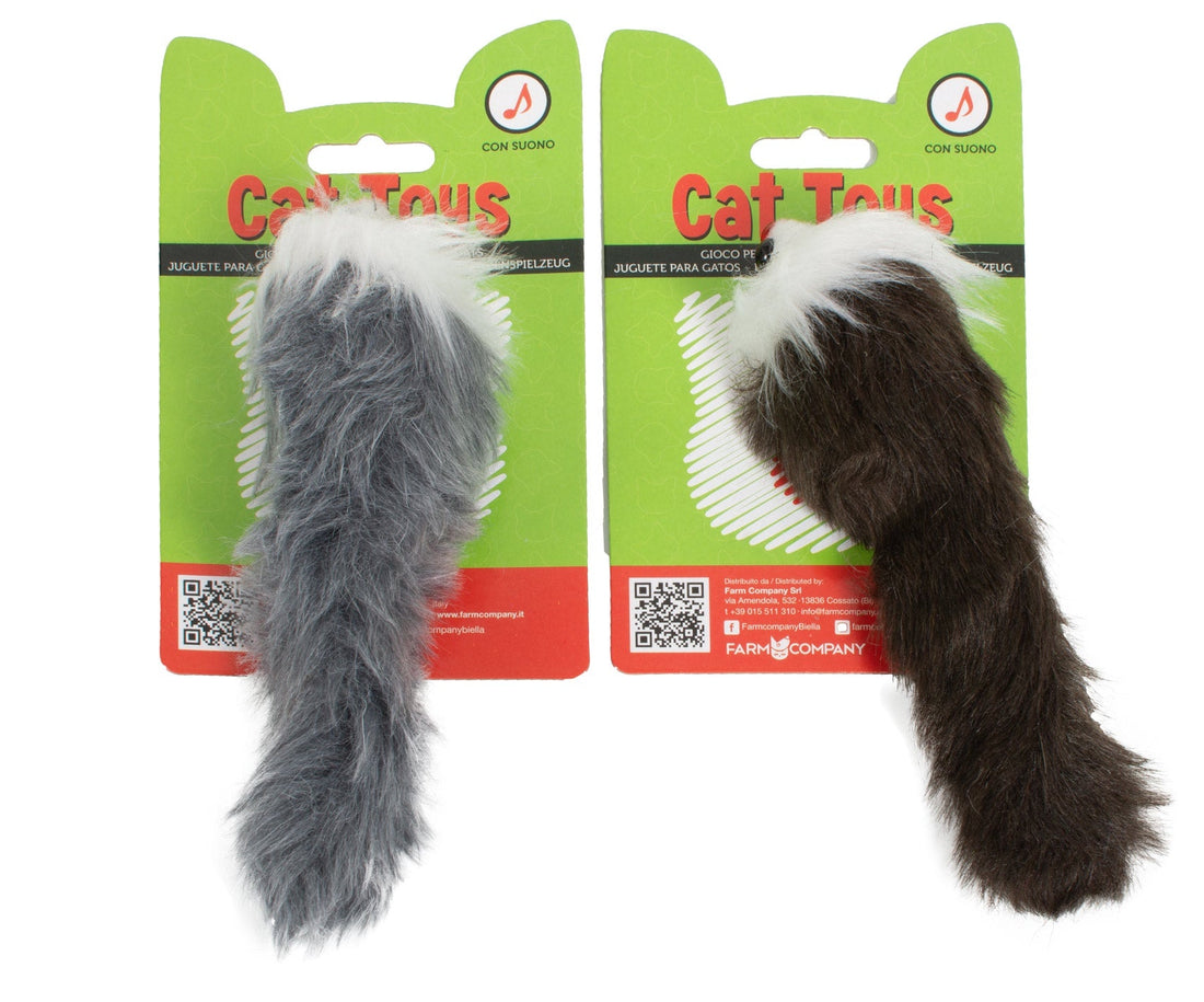 Farm Company Mice long haired toy with sound - 16 cm - مستلزمات الحيوانات الأليفة - Zue For Pet Supplies Co.