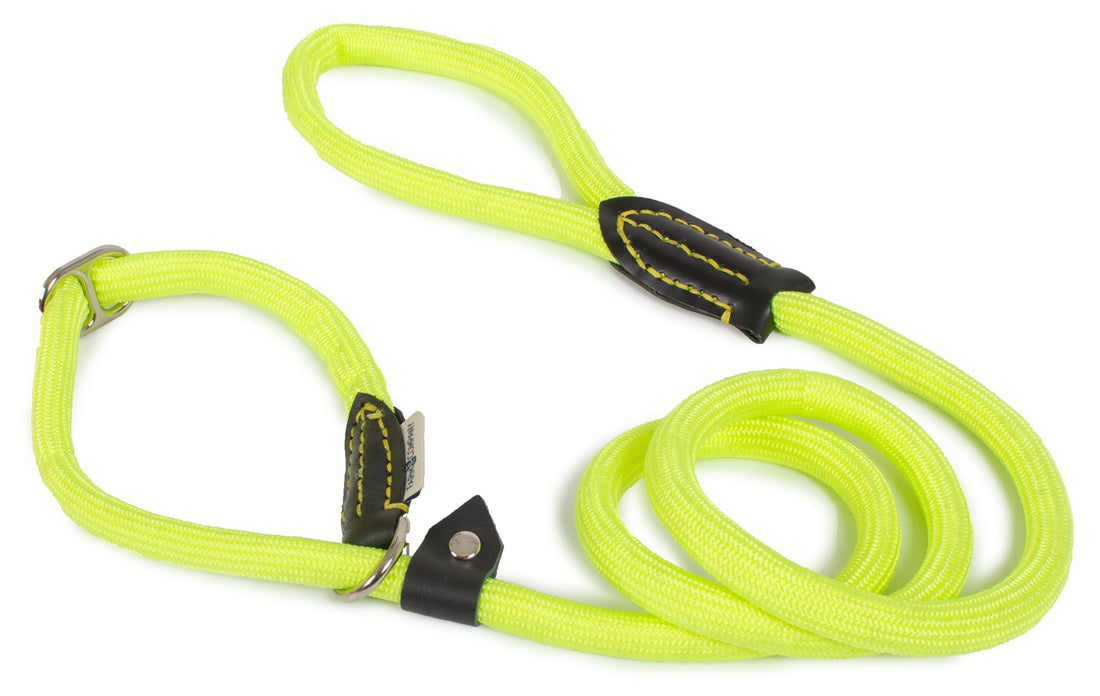 Farm Company Nylon rope choke leash Fluo Yellow - 13mm x 150 - مستلزمات الحيوانات الأليفة - Zue For Pet Supplies Co.