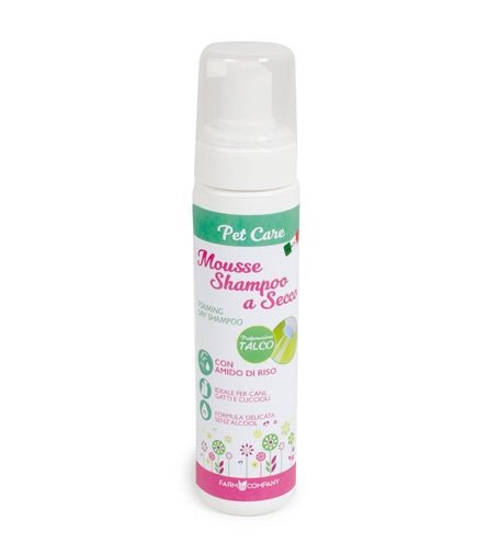 Farm Company Pet Care Foaming Dry Shampoo with rice starch - 200 ml - اكسسوارات الحيوانات الأليفة - Zue For Pet Supplies Co.