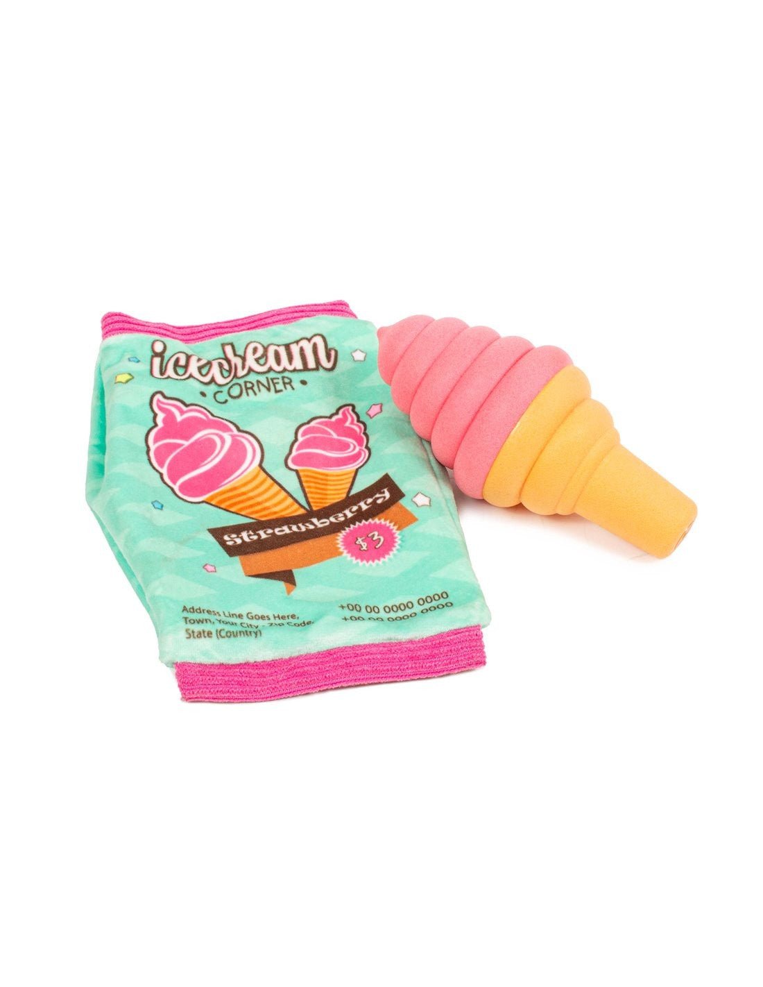 Farm Company Plush and Foam TPR 2 in 1 cooling dor toy - 20x11 cm - مستلزمات الحيوانات الأليفة - Zue For Pet Supplies Co.