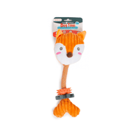 Farm Company Plush & Rope Fox toy w/rubber inserts - 32x12cm - مستلزمات الحيوانات الأليفة - Zue For Pet Supplies Co.