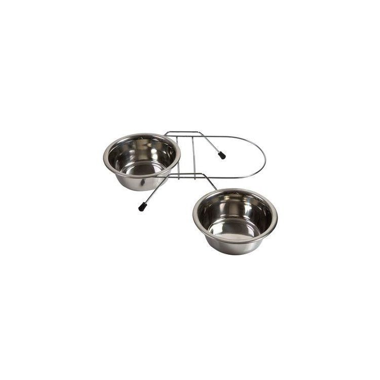 Farm Company STELLA stainless steel bowl - stand - cm 13,5 0,55 Lt - اكسسوارات الحيوانات الأليفة - Zue For Pet Supplies Co.