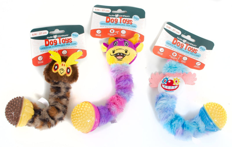 Farm Company Stretchy Plush toy w/TPR ball ass - S/27x8cm - مستلزمات الحيوانات الأليفة - Zue For Pet Supplies Co.