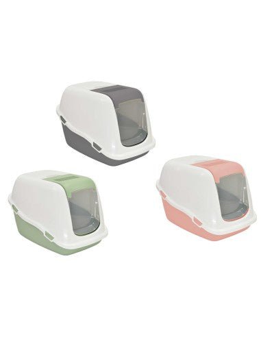 Farm Company Ella Comfort cat litter tray with door and filter Dark Grey - 57x39x41 cm - اكسسوارات القطط - Zue For Pet Supplies Co.