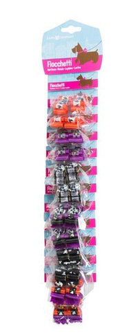 Farm Company Hair bows SKULLS display card assorted colors - 12 pairs - اكسسوارات القطط - Zue For Pet Supplies Co.