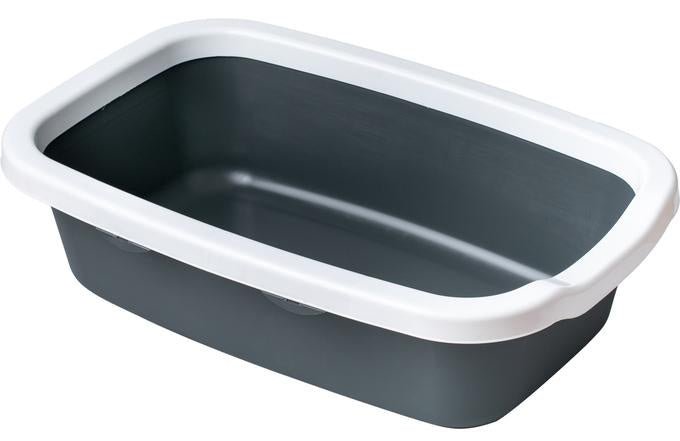 Farm Company Square cat tray with rim and scoop Dark grey - 58x38,5x16 cm - اكسسوارات القطط - Zue For Pet Supplies Co.