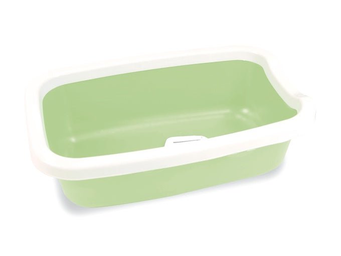 Farm Company Square cat tray with rim and scoop Olive Green - 58x38,5x16 cm - اكسسوارات القطط - Zue For Pet Supplies Co.
