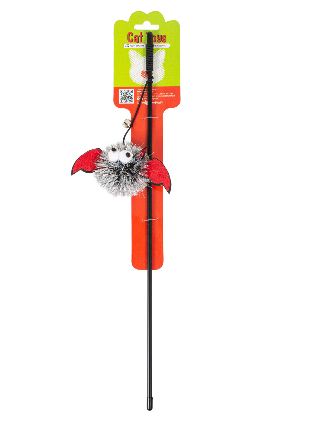 Farm Company Cat fishing pole with bat plush toy - 48 cm - مستلزمات الحيوانات الأليفة - Zue For Pet Supplies Co.