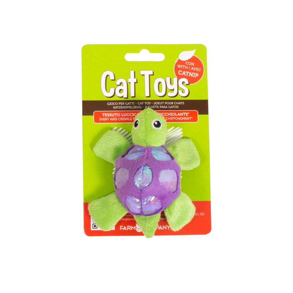 Farm Company Shimmer Glimmer Catnip Toy Turtle Asstd. Colors - العاب القطط - Zue For Pet Supplies Co.