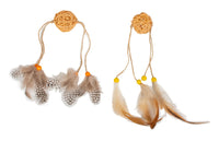 Farm Company Straw Cat Ball Toy with Rope and Feathers - 4cm x 40cm - Zue For Pet Supplies Co.