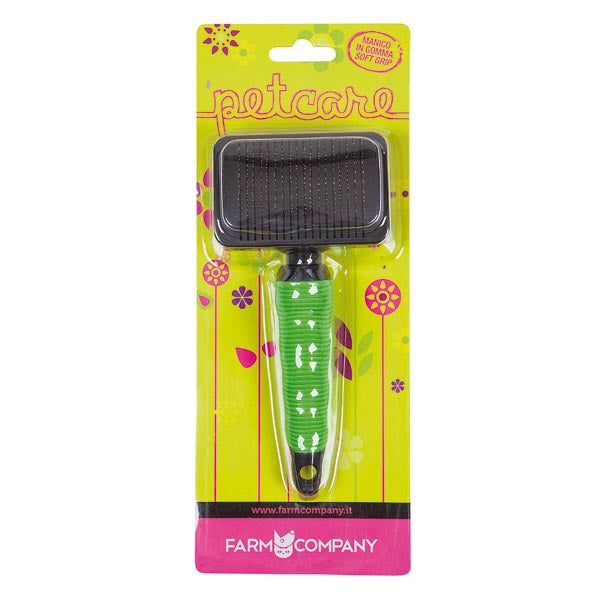 Farm Company  Automatic wire brush with rubber soft grip - Small - اكسسوارات الكلاب - Zue For Pet Supplies Co.