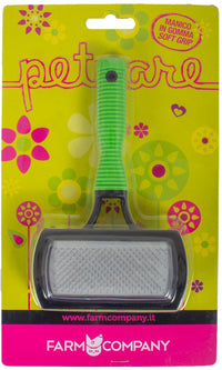 Farm Company Double sided slicker brush/nylon bristle with rubber soft grip - اكسسوارات الكلاب - Zue For Pet Supplies Co.