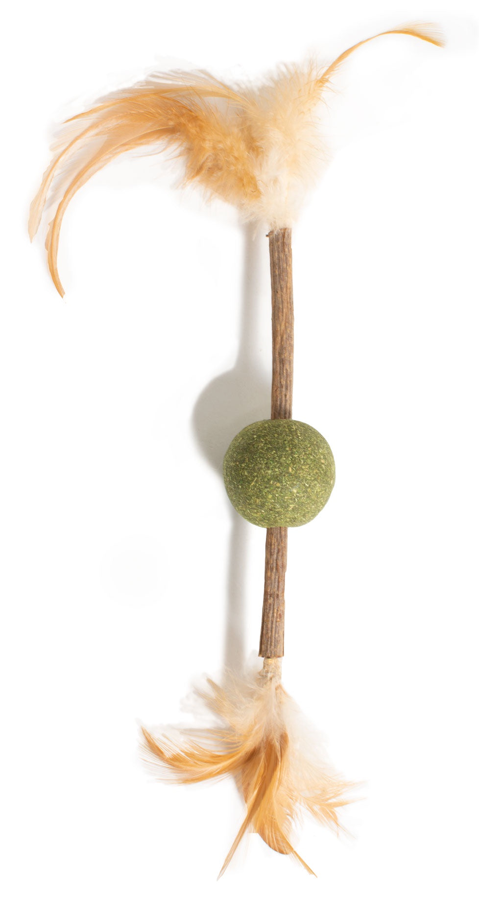 Farm Company Green Matatabi Catnip and feathers Cat toy - 12 cm - مستلزمات الحيوانات الأليفة - Zue For Pet Supplies Co.
