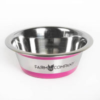 Farm Company COLOR Opaque Stainless Steel Bowl Asstd. Color - 25cm - Zue For Pet Supplies Co.