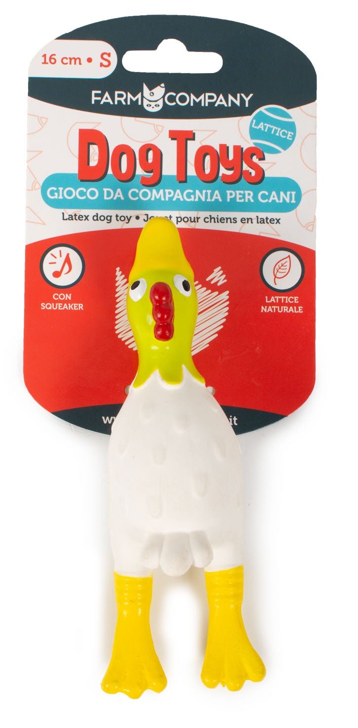 Farm Company Latex chicken - S/16 cm - مستلزمات الحيوانات الأليفة - Zue For Pet Supplies Co.