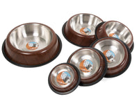 Farm Company WOOD stainless steel anti skid bowl - 25 cm 2,80 L - Zue For Pet Supplies Co.