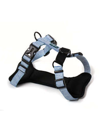 Farm Company Nylon Deluxe Harness Blue Navy M - 25mmx53-60cm - مجموعة رباط تحكم وصدرية للكلاب - Zue For Pet Supplies Co.
