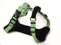 Farm Company Nylon Deluxe Harness Lime Green - M 25mmx53 60cm - مجموعة رباط تحكم وصدرية للكلاب - Zue For Pet Supplies Co.