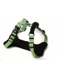 Farm Company Nylon Deluxe Harness Lime Green - S 15mmx40 53cm - مجموعة رباط تحكم وصدرية للكلاب - Zue For Pet Supplies Co.
