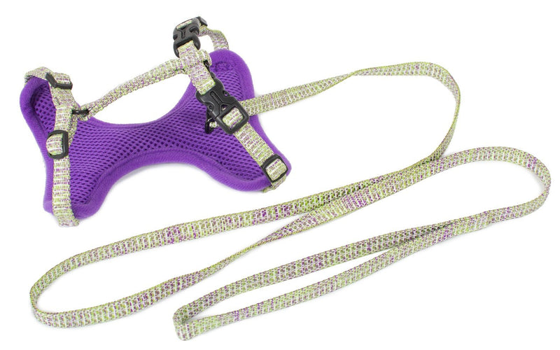 Farm Company Nylon Deluxe Kit Harness Purple Leash - 1x35 40 120cm - مجموعة رباط تحكم وصدرية للكلاب - Zue For Pet Supplies Co.