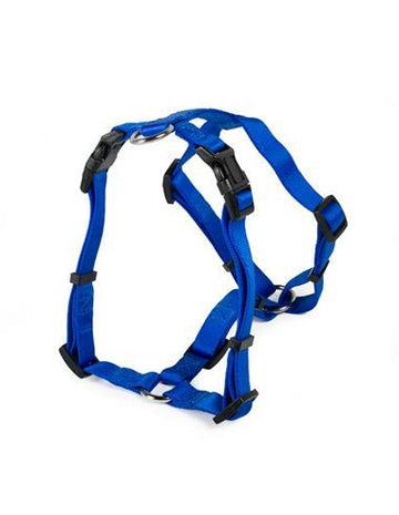 Farm Company Nylon harness H model Blue - 20mmx50 71cm - مجموعة رباط تحكم وصدرية للكلاب - Zue For Pet Supplies Co.