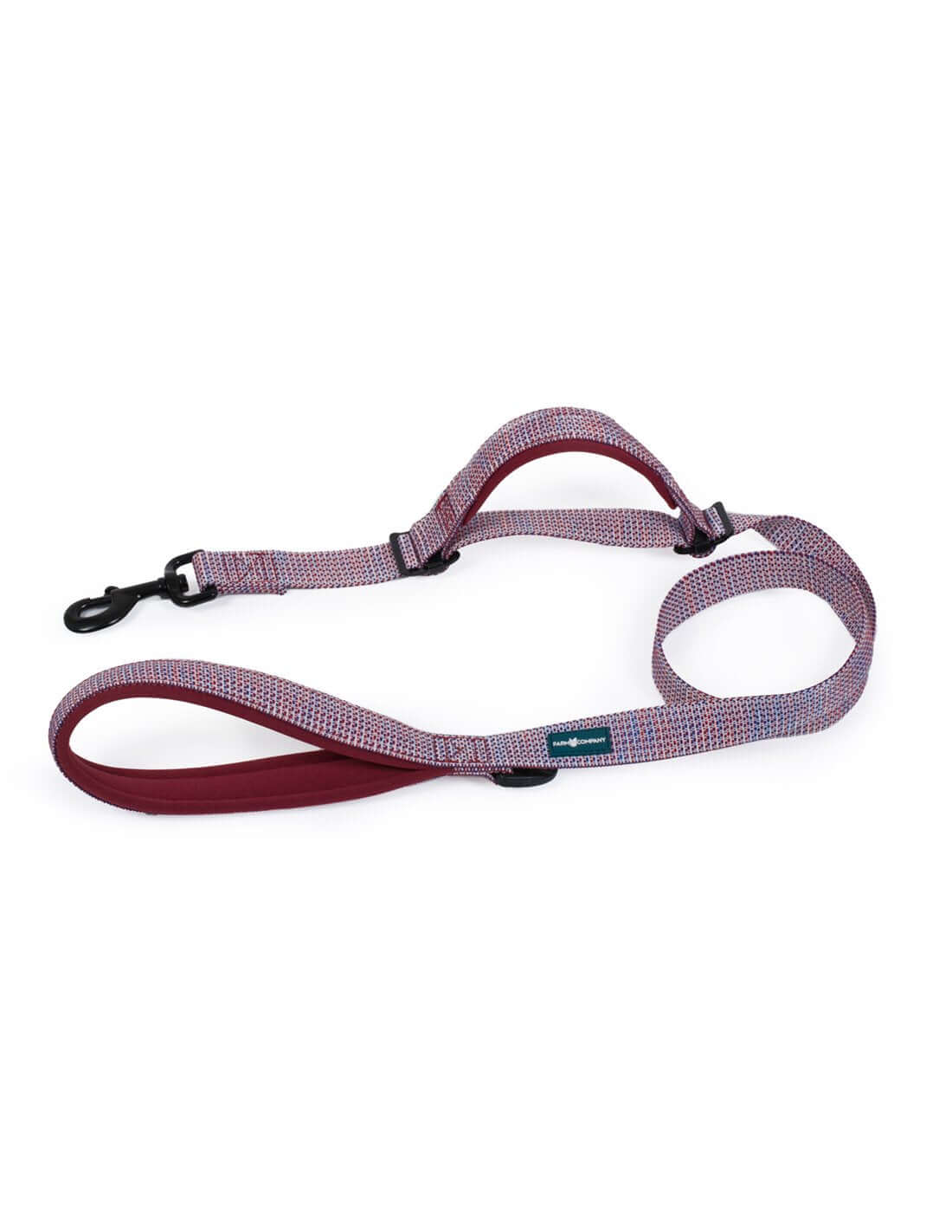Farm Company Floating control leash Nylon Deluxe Burgundy 25mmx - رباط تحكم للكلاب - Zue For Pet Supplies Co.