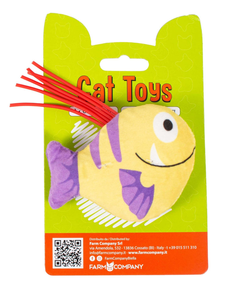 Farm Company Sealife catnip toy Tropical fish - 9 cm - مستلزمات الحيوانات الأليفة - Zue For Pet Supplies Co.