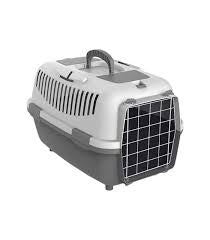 Farm Company Nomade Lux Open Top pet carrier with metal door Grey - 55x36x35H - مستلزمات الحيوانات الأليفة - Zue For Pet Supplies Co.