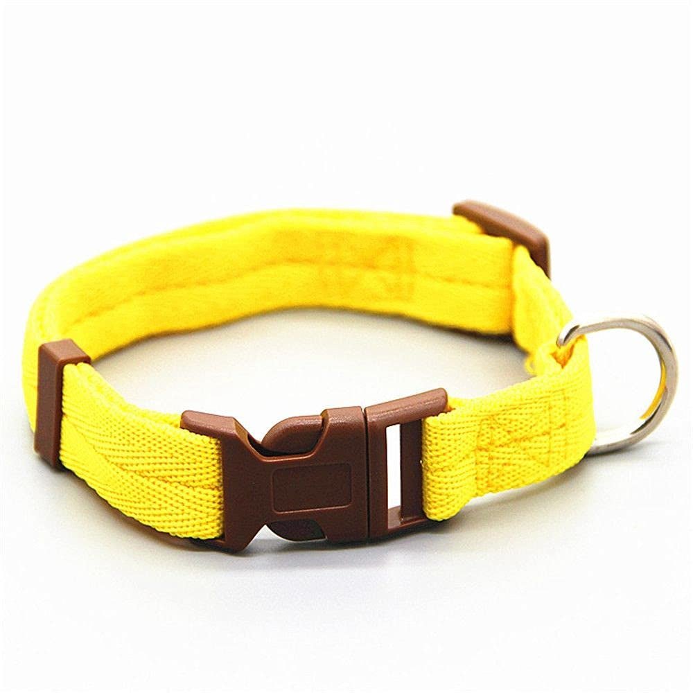 Farm Company Nylon adjustable collar Fluo Yellow - 25mmx45 60cm - مستلزمات الحيوانات الأليفة - Zue For Pet Supplies Co.