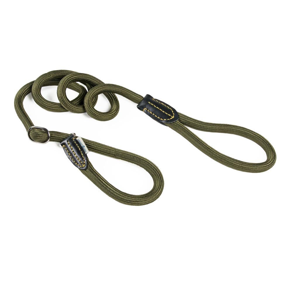 Farm Company Nylon Rope Choke Leash Hunter Green - 7mm x 150 - Zue For Pet Supplies Co.