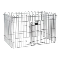 Farm Company Puppy pen Black & Silver finishing w/door - Size S cm 91x62x59 - مستلزمات الحيوانات الأليفة - Zue For Pet Supplies Co.